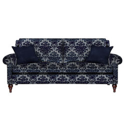 Duresta Kingsley 3 Seater Large Sofa Mulsanne Midnight